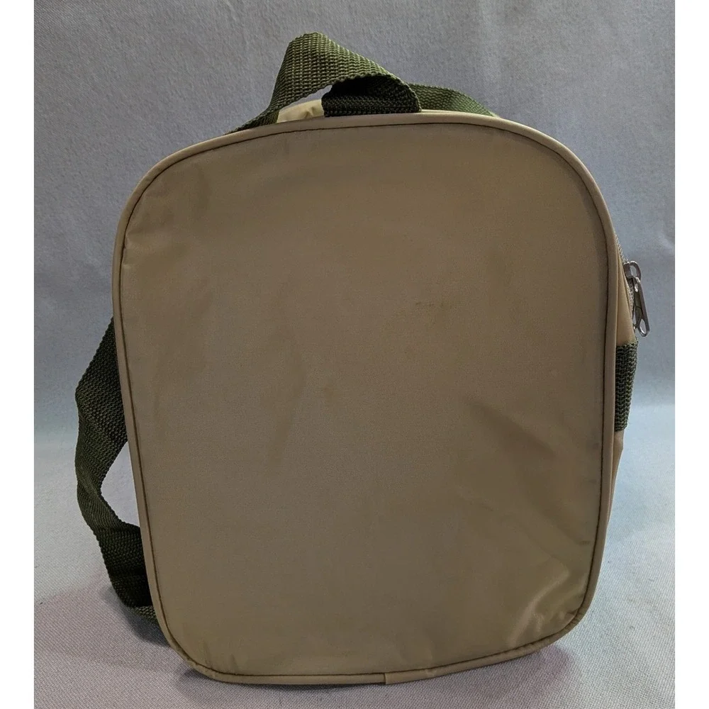 Duffle Bag Unisex Small Tan Good Lightweight Nylon Travel Gym Bag